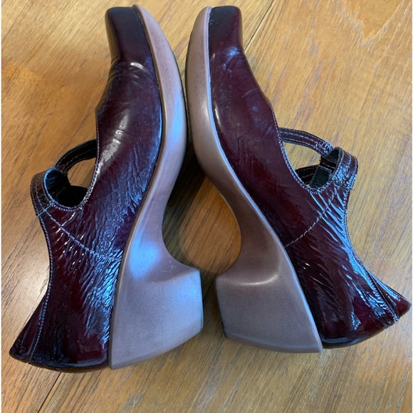 NAOT Pleasure Mary Jane Leather Heels Bow Strap Size 8 - Picture 5 of 9